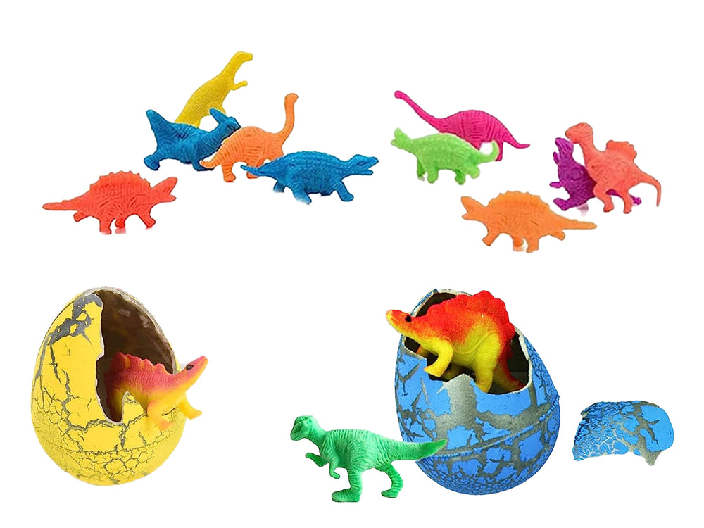 Dinosaurier-Ei Magisch Spielzeug Plastikei Tier Schale Set Dinosaurier