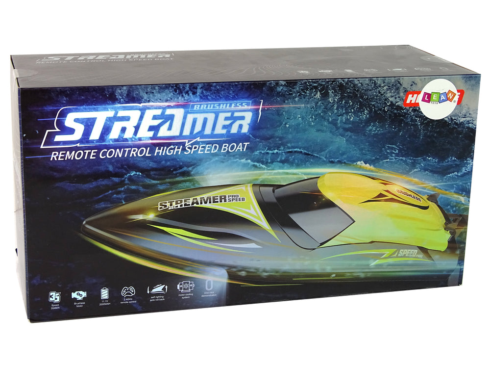 Ferngesteuertes Motorboot R/C Gelb 35 KM/H Schnell Spielzeugboot