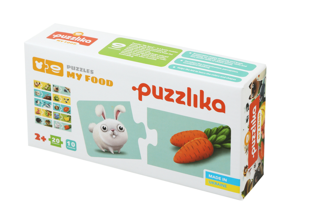 Tierpuzzle Kinder Tiere My Food Essen Kinderpuzzle Lernpuzzle 20 Teile