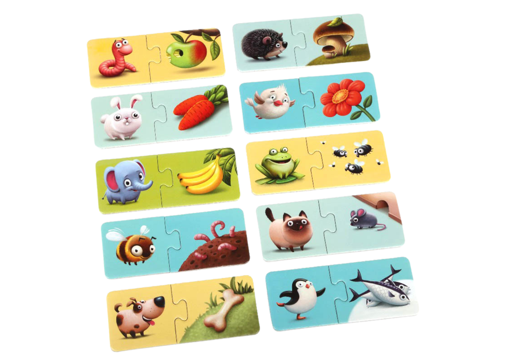 Tierpuzzle Kinder Tiere My Food Essen Kinderpuzzle Lernpuzzle 20 Teile