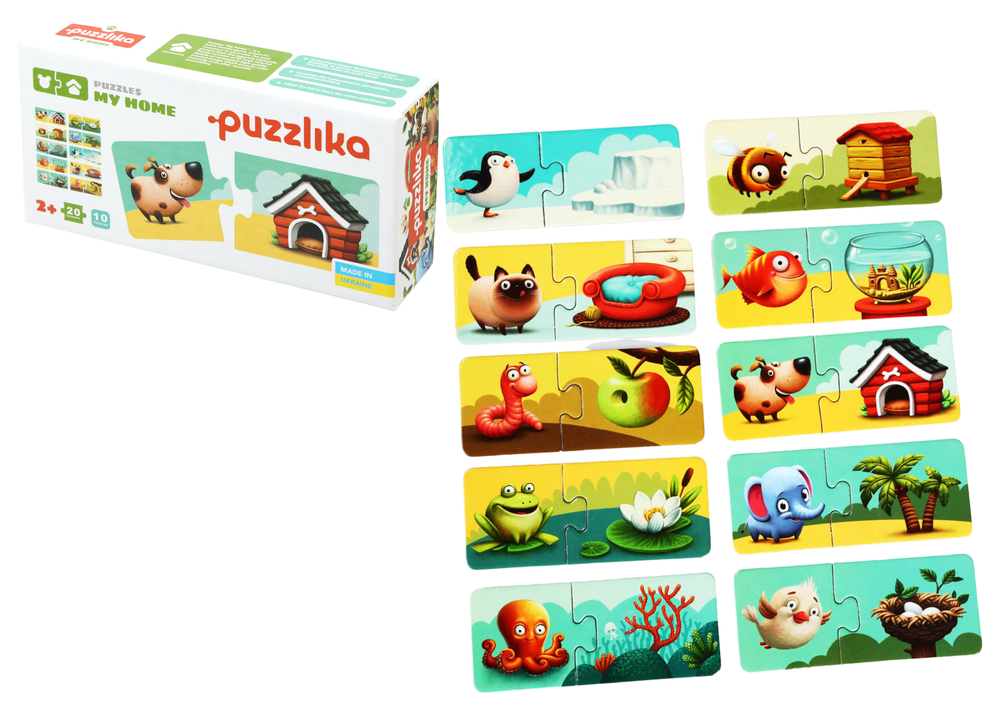 Mein Zuhause Tierheim Tiere Kinderpuzzle Tierpuzzle Puzzle 20 Teile