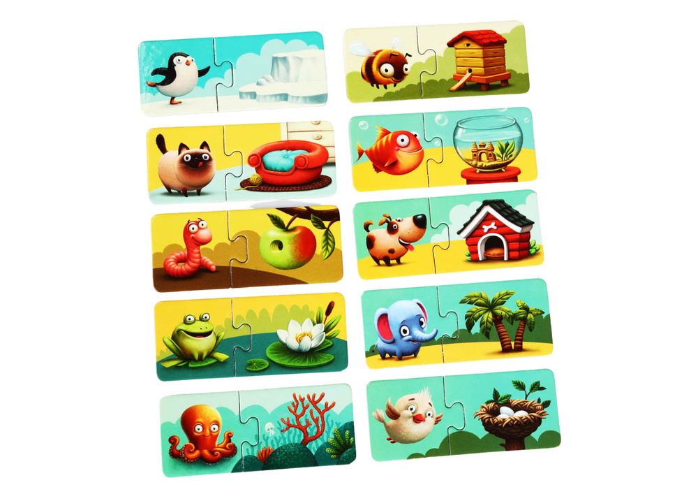 Mein Zuhause Tierheim Tiere Kinderpuzzle Tierpuzzle Puzzle 20 Teile