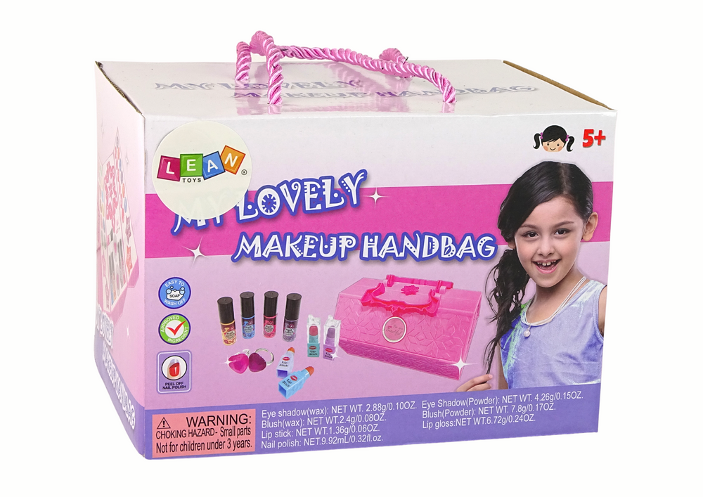 Schminktaschen-Set Lidschatten Mädchen Make-Up Nagellack Schminke Ring