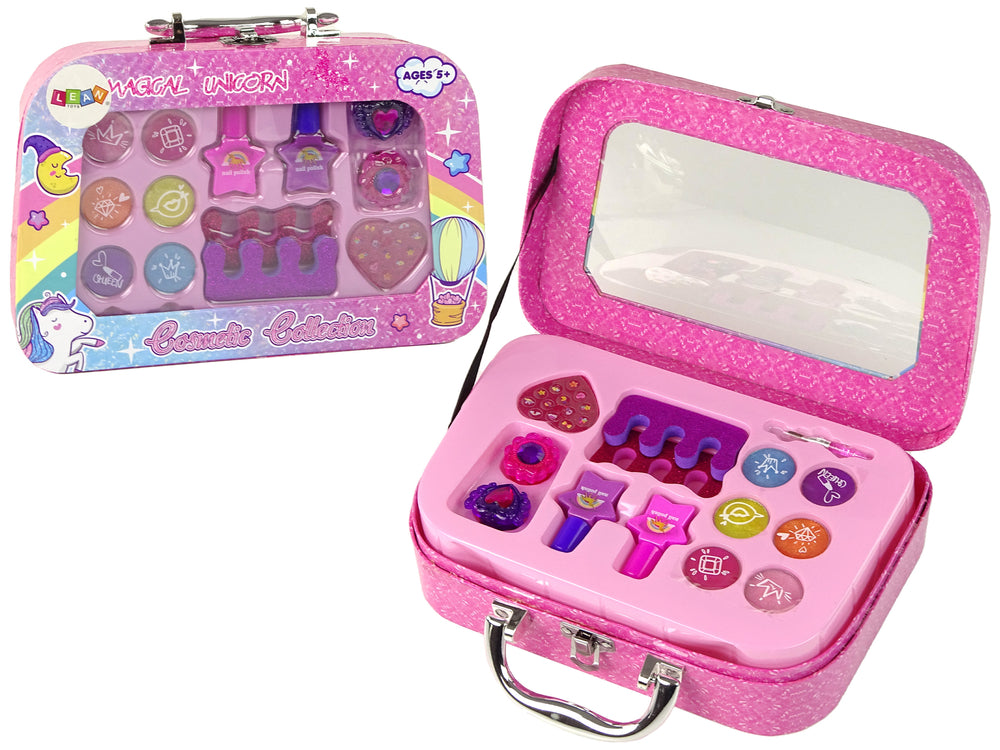 Schminkset Nagelset Koffer Spielzeug Beauty-Set Mädchen Accessoires