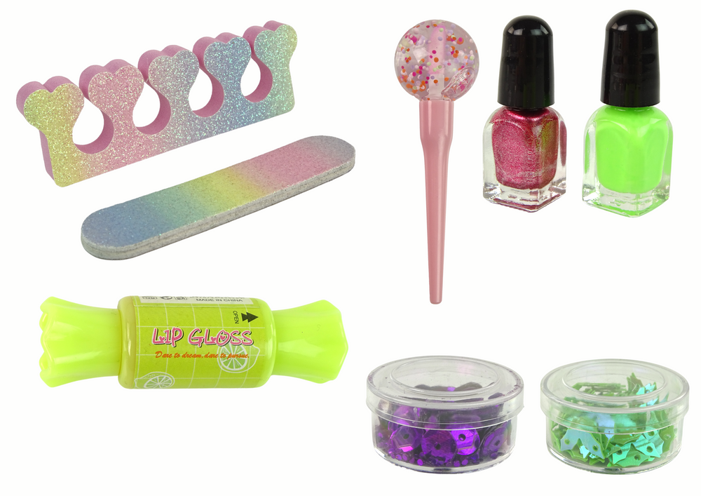 Schminkset Nageldekoration Schönheitsset Süßigkeit Candy Make-Up Feile