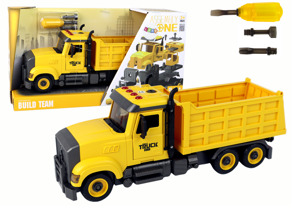 LKW Sounds Abschrauben Truck Spielzeug Baumaschine Set Reibungsantrieb