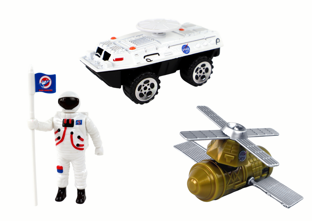 Figurenset Space Truck Rakete Weltraumspielzeug Set Raumfahrzeug LKW