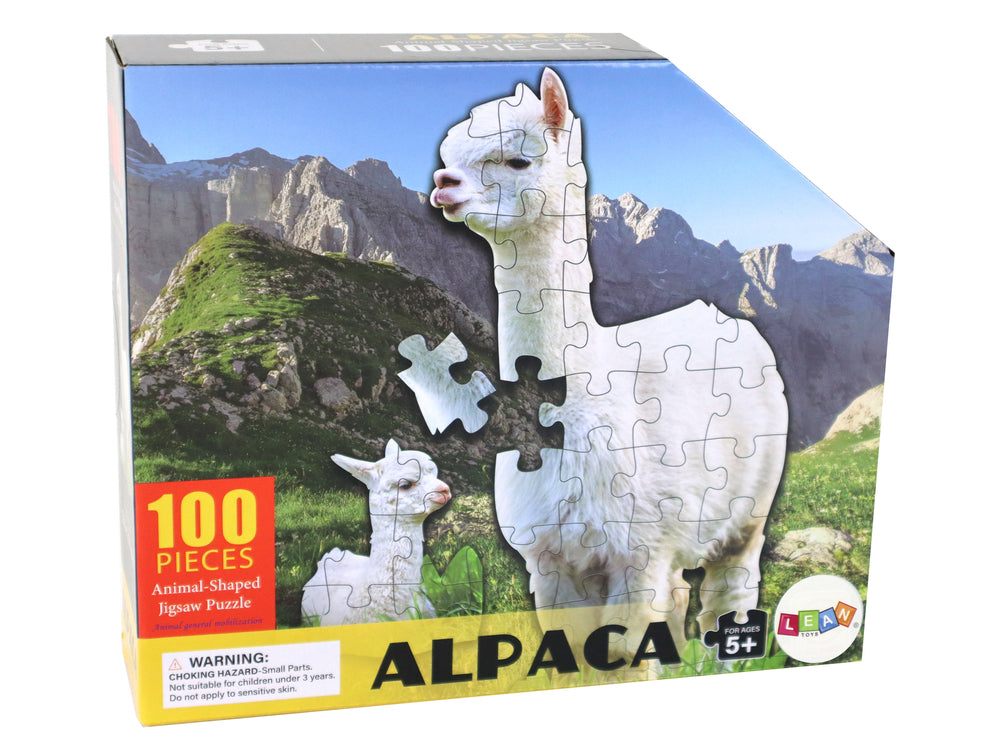 Tier Alpaka Puzzle Puzzlematte Kinderpuzzle Puzzlebrett Spiel 100 Teile