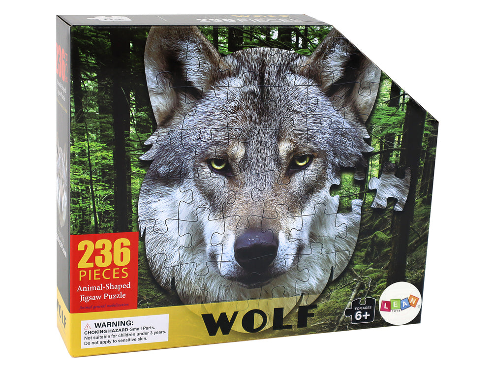 Wolf Wolfskopf Tierpuzzle Kinderpuzzle Natur Wölfe Puzzle 236 Teile