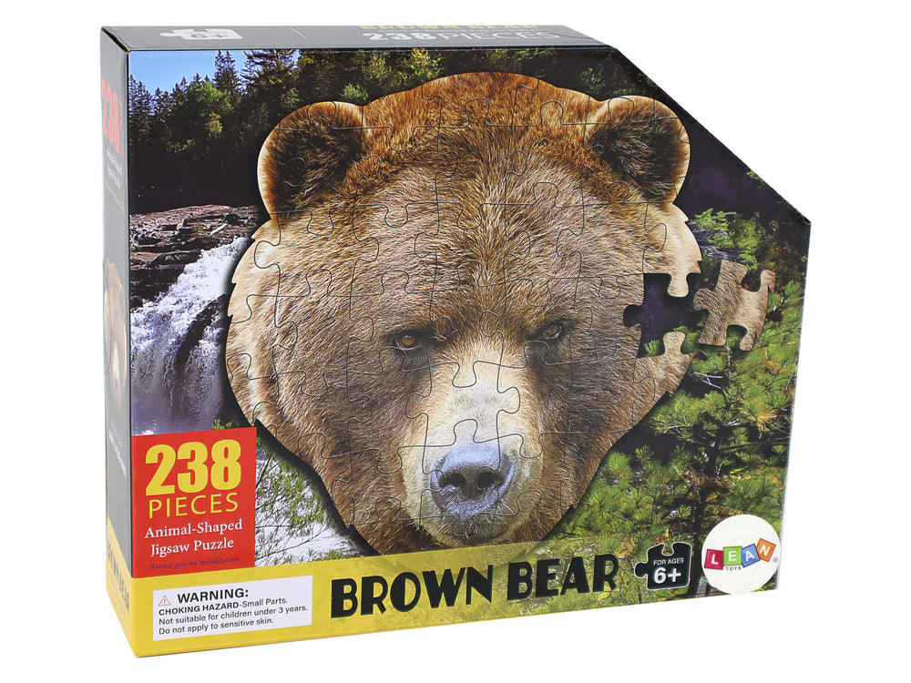 Brauner Bär Puzzle Puzzlematte Bärenkopf Puzzlebrett Spiel 237 Teile