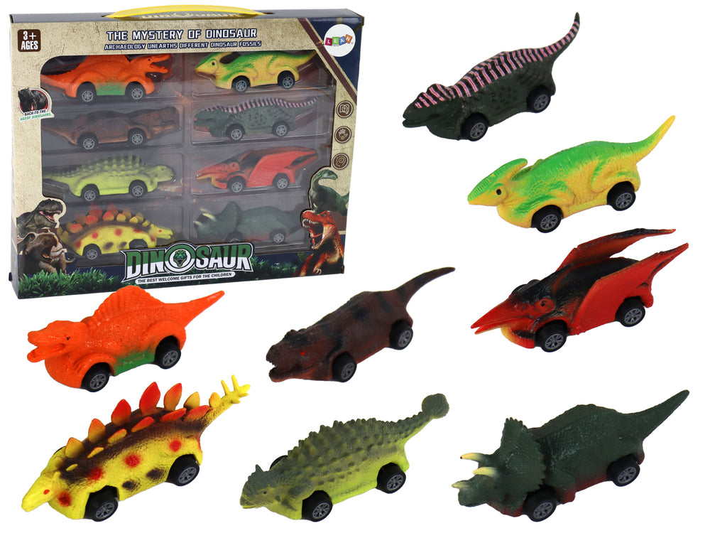 Set Dinosaurierautos Fraktionsantrieb Autos Dinosaurier Spielzeugautos