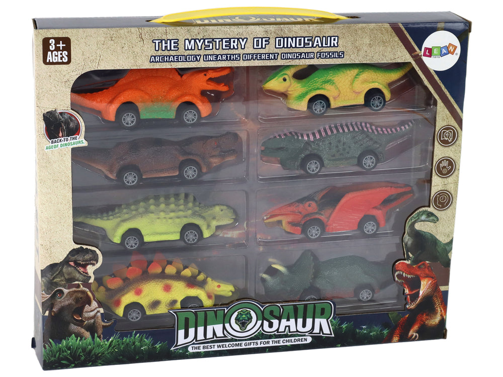 Set Dinosaurierautos Fraktionsantrieb Autos Dinosaurier Spielzeugautos