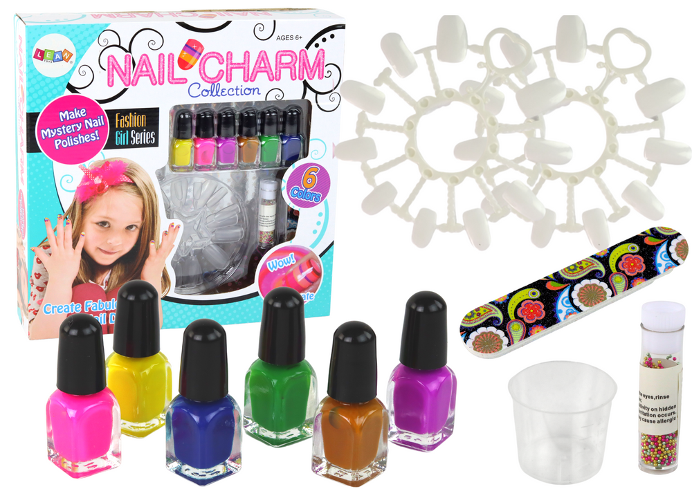 Nagellack-Set Maniküre Lacke Kindernagelset Muster Nagelfeile Lacke