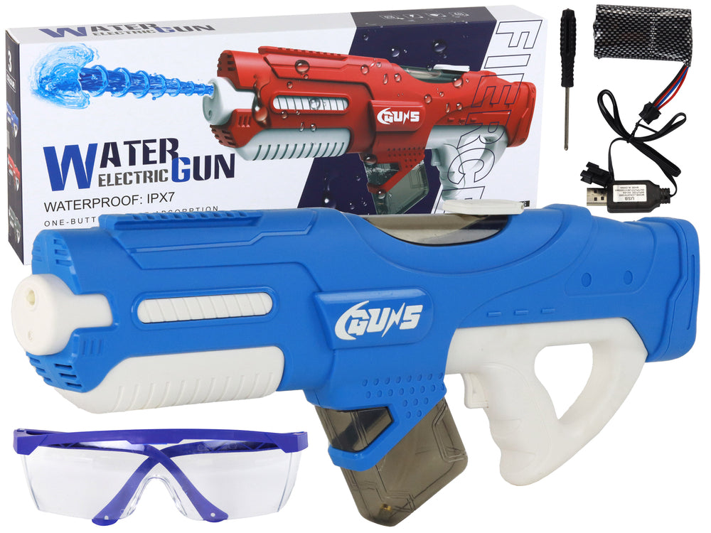 Wasserpistole Groß Wasserfest Schutzbrille Sommer Gewehr Pistole Waffe