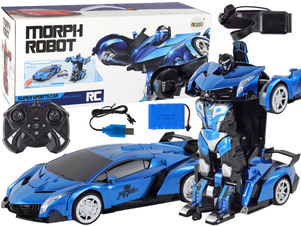 Auto Roboter 2in1 Sportwagen Roboterauto RC Spielzeug Rennwagen