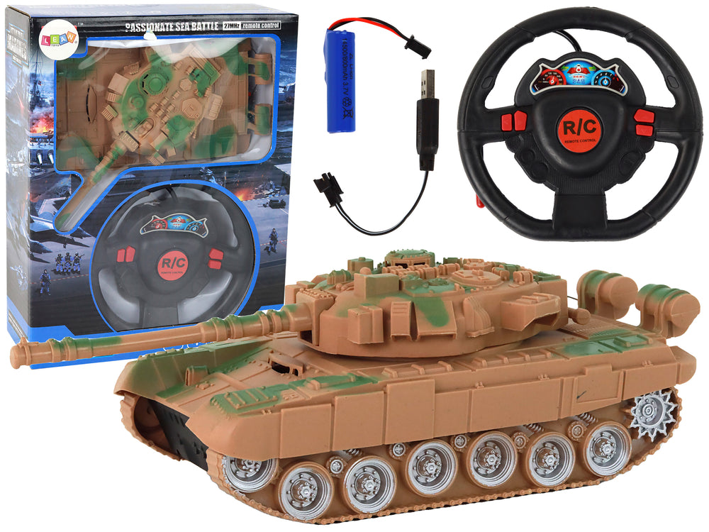 Ferngesteuert R/C Panzer Sound Lichteffekte LED Militär Spielzeug