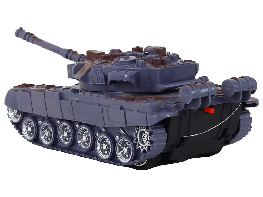 Ferngesteuerte R/C-Panzer Sound Beleuchtung Marineblau 1:18 Spielzeug