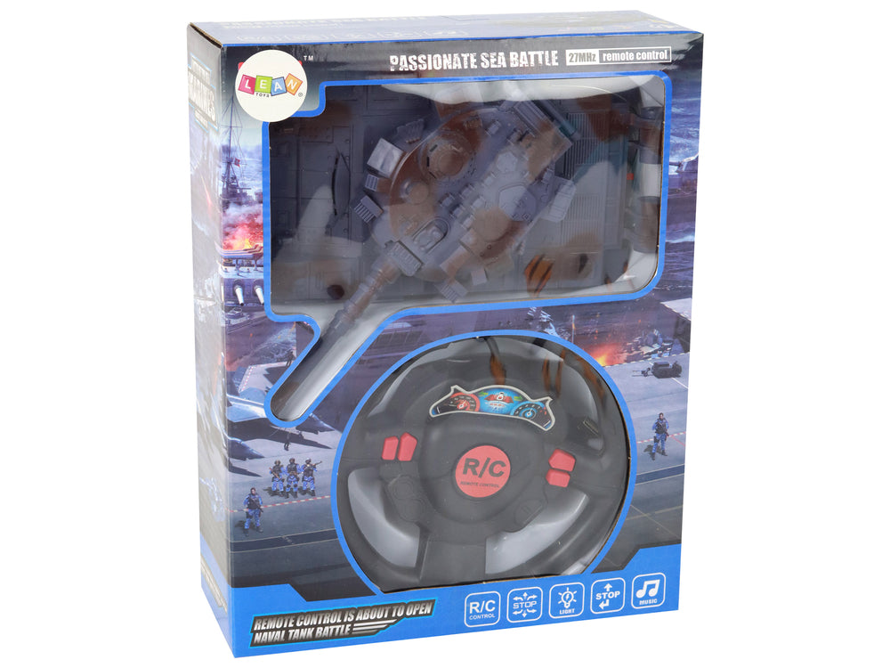 Ferngesteuerte R/C-Panzer Sound Beleuchtung Marineblau 1:18 Spielzeug