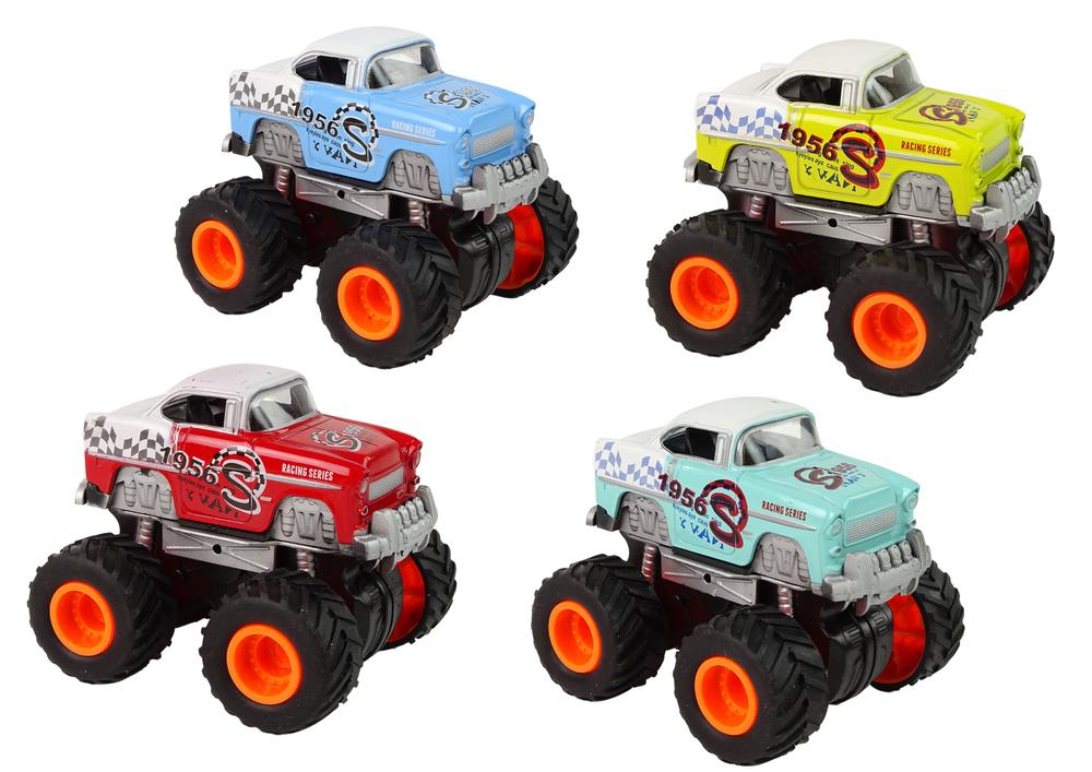 Sportwagen Großradmodell Monstertruck Auto Wagen Classic Modell Set