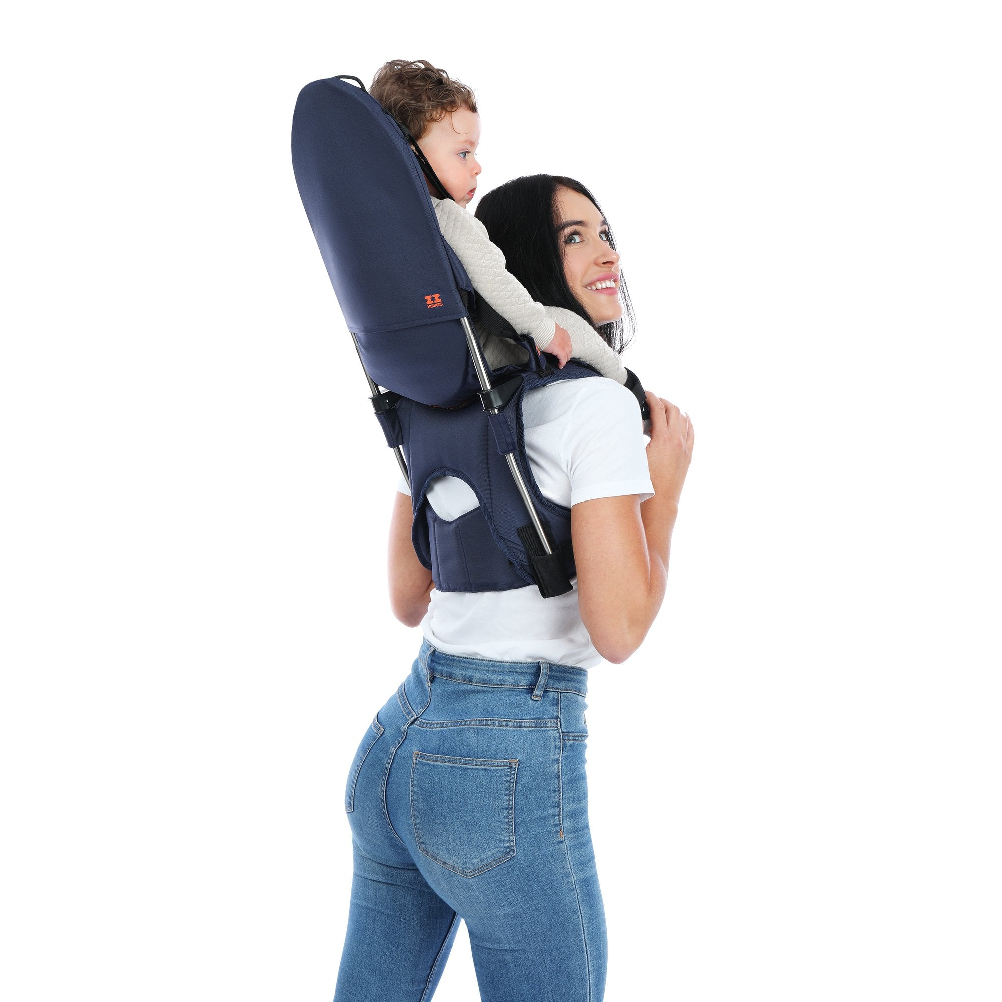 MINIMEIS G3 Baby Schultertrage mit Rückenunterstützung 6 Monate - 5 Jahre & bis zu 18kg
