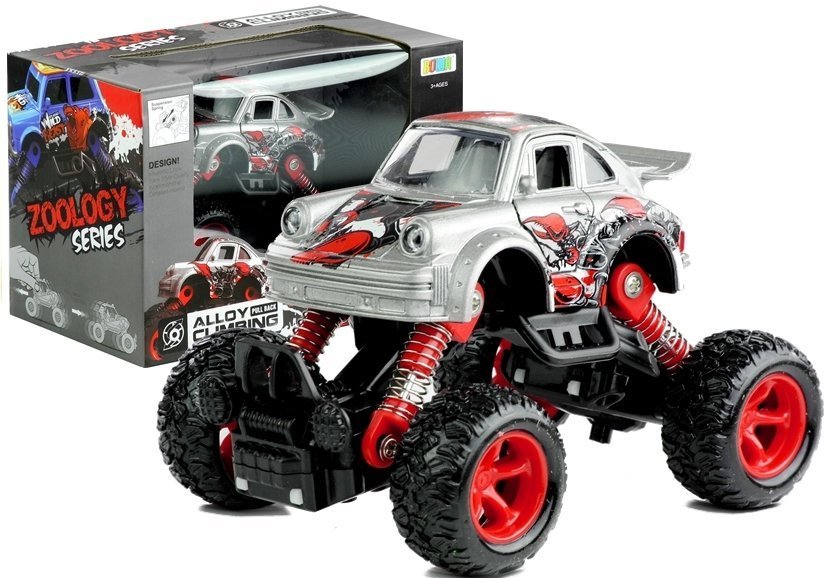 Auto Monster Truck Auto Fahrzeug Spielzeug Autokoffer Metall Pullback