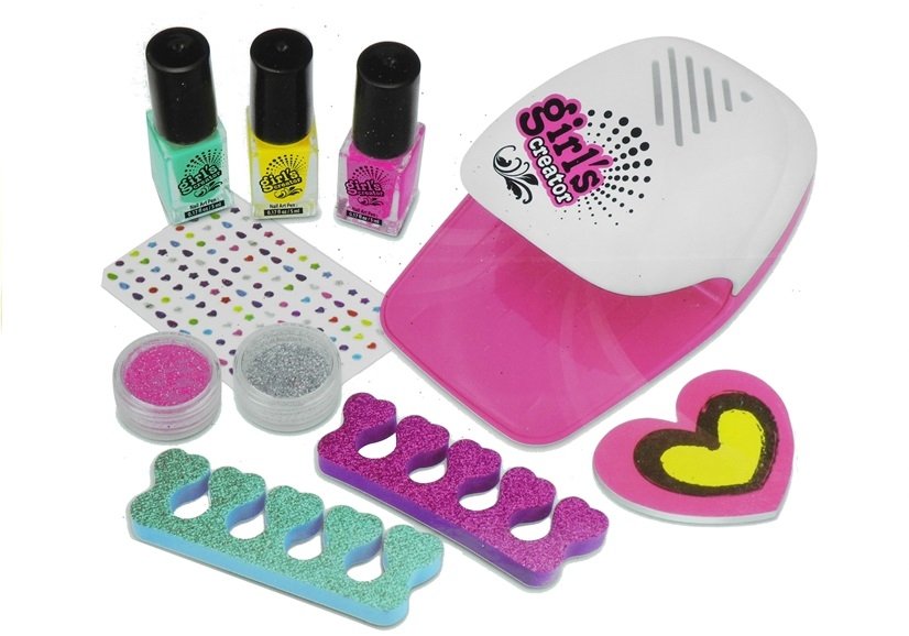 Nagellack-Set Kinder Mädchen Trockner Lampe Nagelfeile Nagelstudio Set