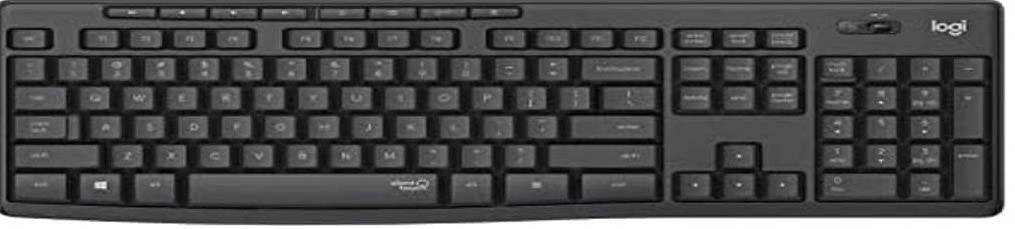 (G3) Juego de mouse y teclado inalámbrico Logitech MK295 con tecnología SilentTouch IT QWERTY