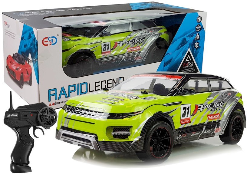 Ferngesteuert Auto R/C Off-Road Gummiräder Rennauto Lichteffekte