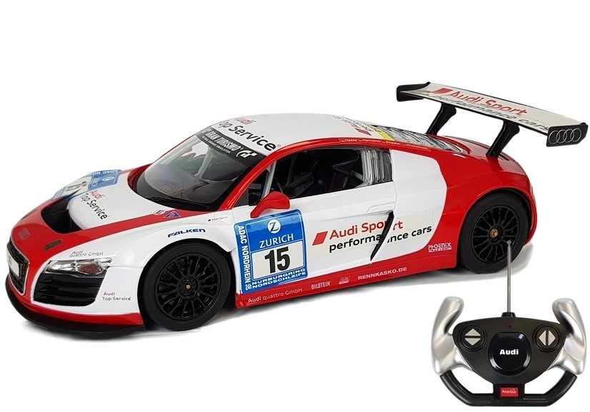 Auto R/C Audi R8 LMS Rastar Leuchtende Lichter Spielzeugauto LED