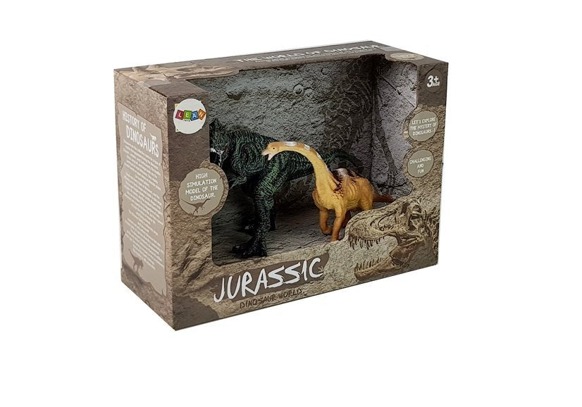 Figurenset Brachiosaurus Tyrannosaurus Rex Dinosaurier Tiere Gummi Set