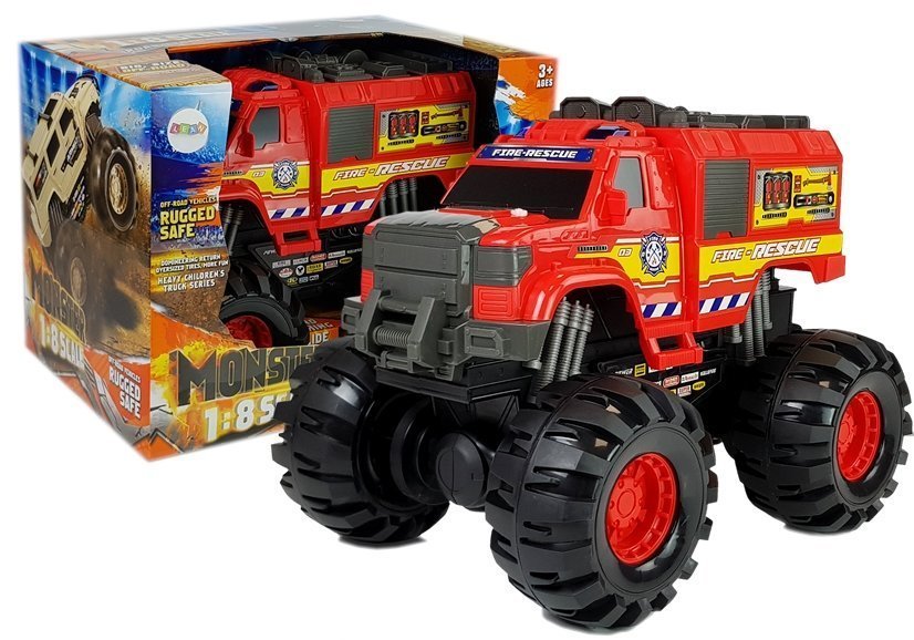 Monster Auto Truck Feuerwehrauto Fahrzeug Kinderauto Offroad Spielzeug