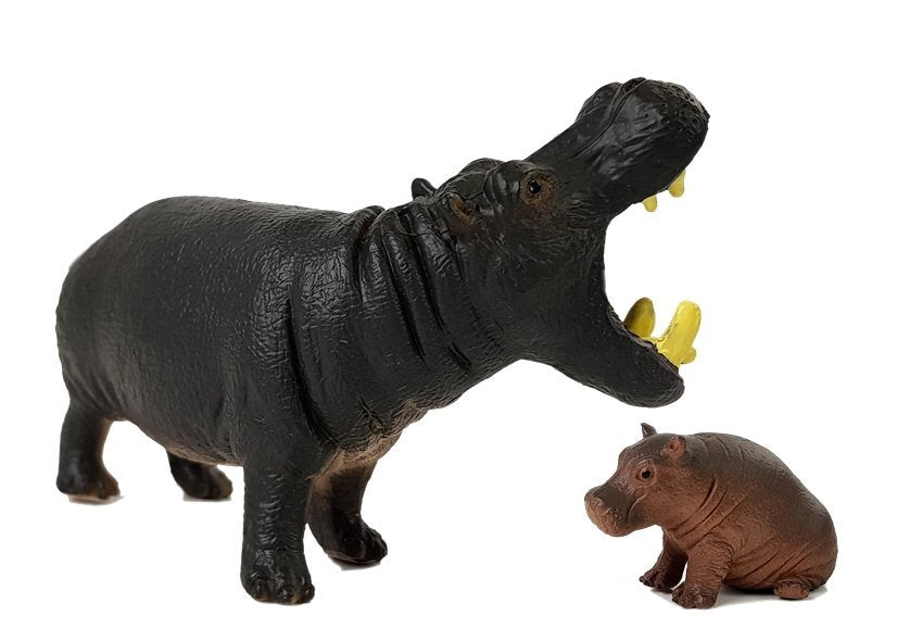 Figurenset Tiere Afrika Nilpferd Zebra Wildtiere Figuren Spielzeug Set