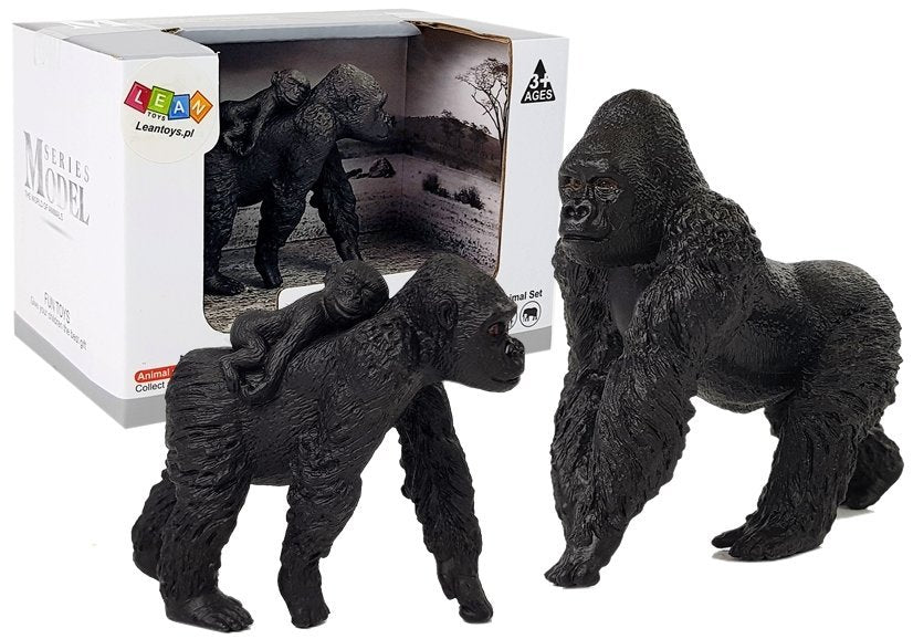 Figurenset Tiere Gorilla Tierfiguren Figuren Spielzeug Affen Wildtier