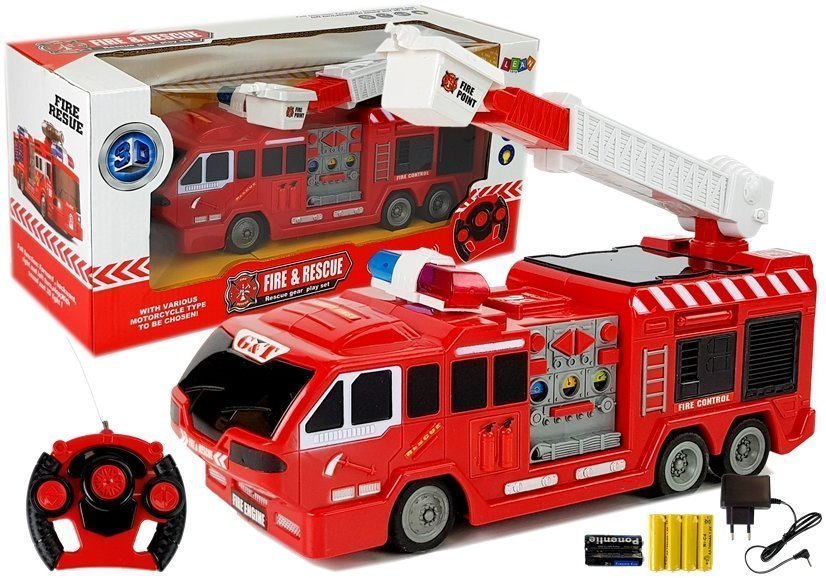 Ferngesteuert Feuerwehrauto R/C Auto Fahrzeug Feuerwehr Spielzeug