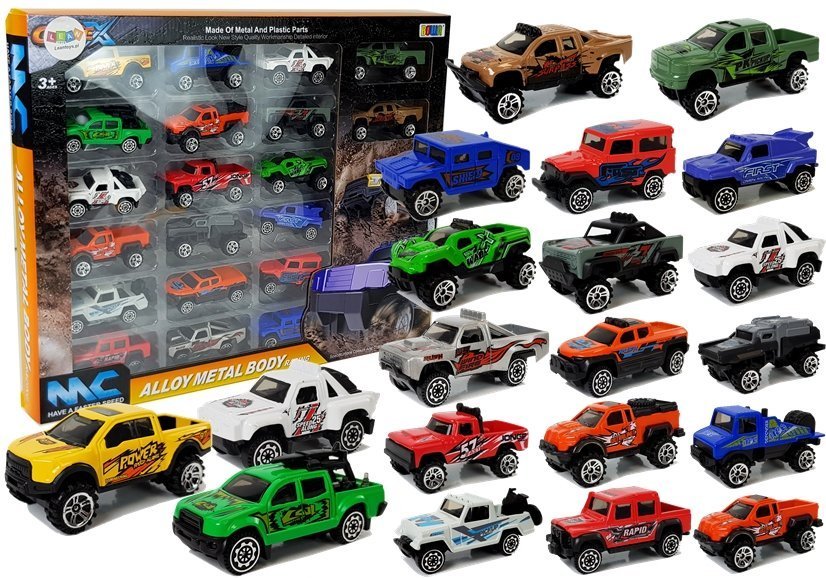 Geländewagen Set SUV Autos Sammlung Rennen Metall Viele Spielzeug