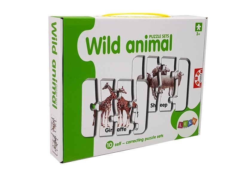 Kinder Wilde Tiere Pferd Löwe Tierpuzzle Kinderpuzzle Puzzle 10 Teile