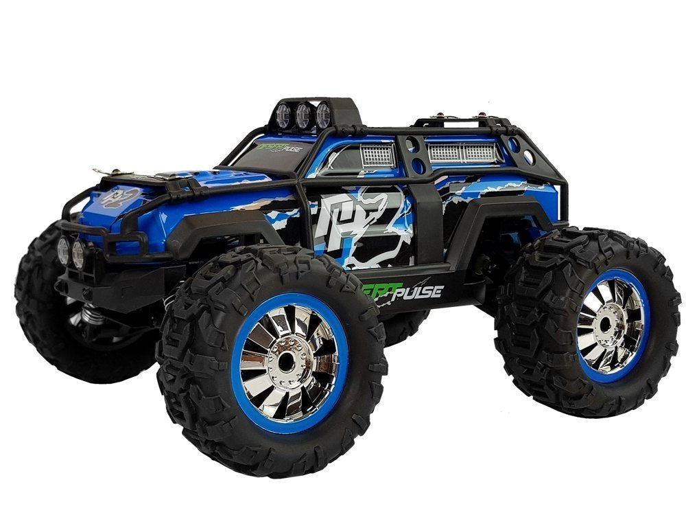 Rallye Auto ferngesteuert blau Fahrzeug Monster Truck Spielzeug RC