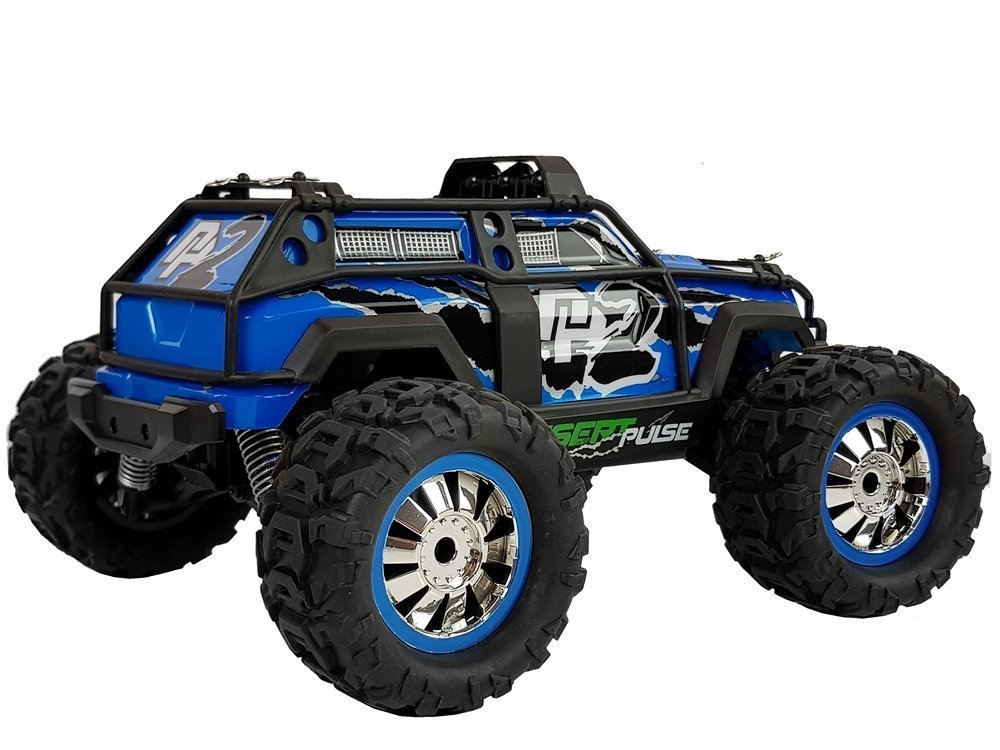 Rallye Auto ferngesteuert blau Fahrzeug Monster Truck Spielzeug RC