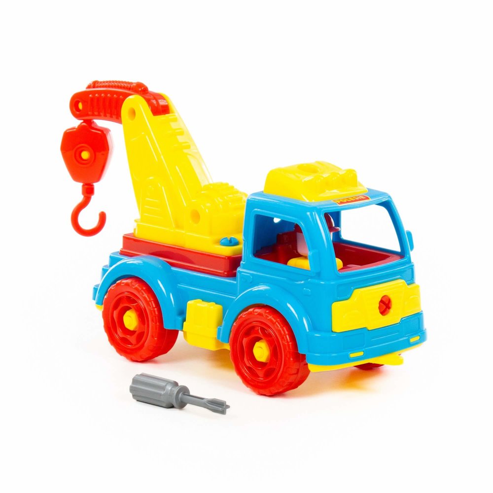 Kran Transport Kunststoffkran Baustelle Spielzeug Set Schraubenzieher