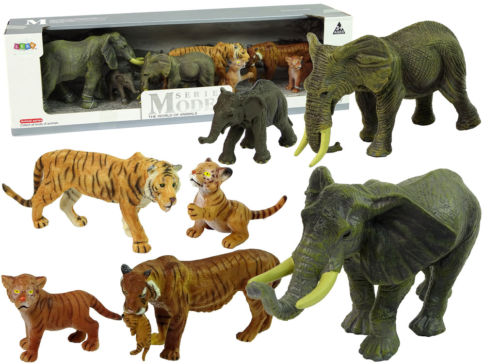 Figurenset Afrika Elefanten Tiger Wildtiere Safari Spielzeuge Set Baby