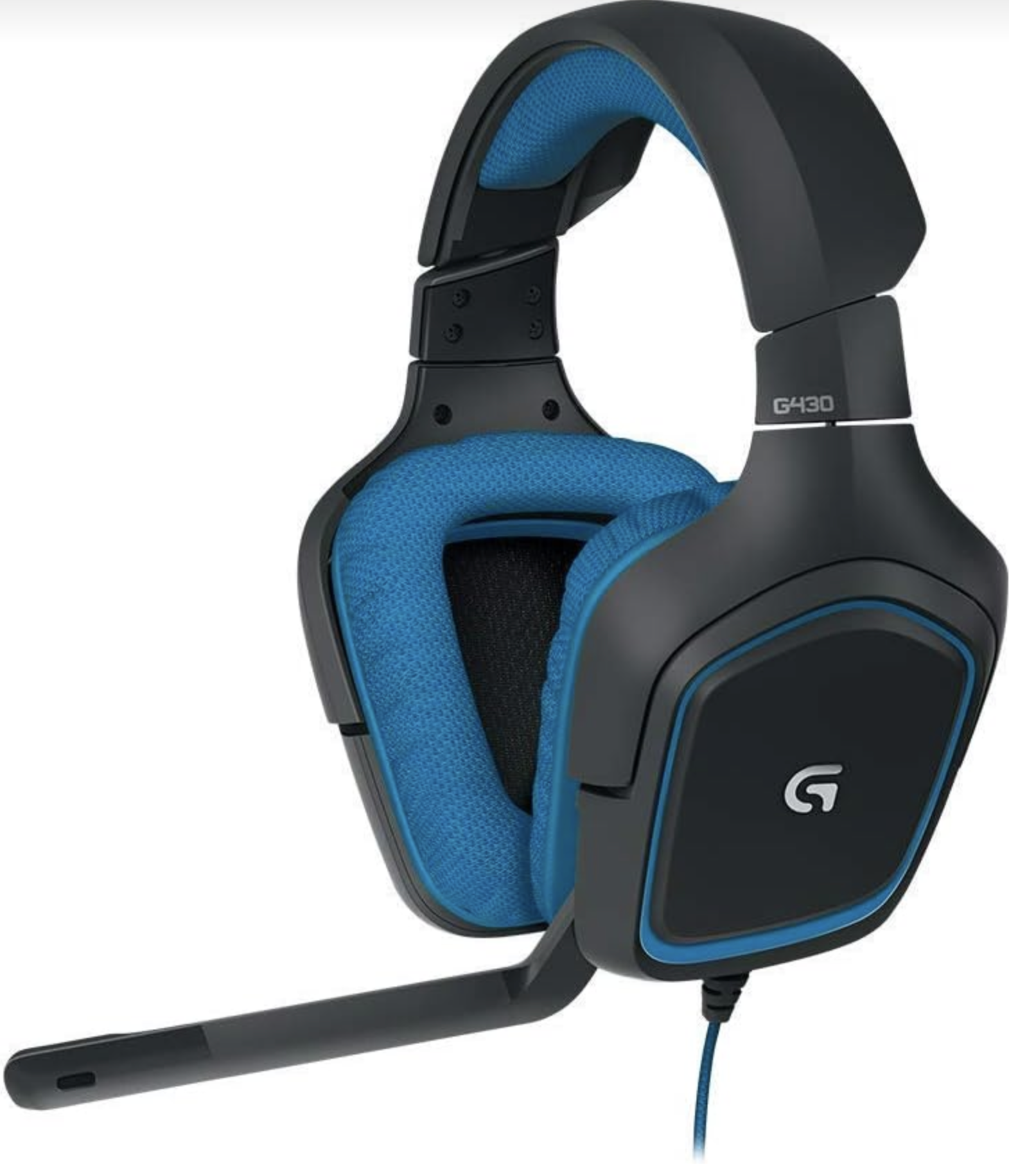 (G1)  Logitech G430 Gaming-Headset, 7.1 Surround Sound, 40 mm Treiber, USB-Anschluss