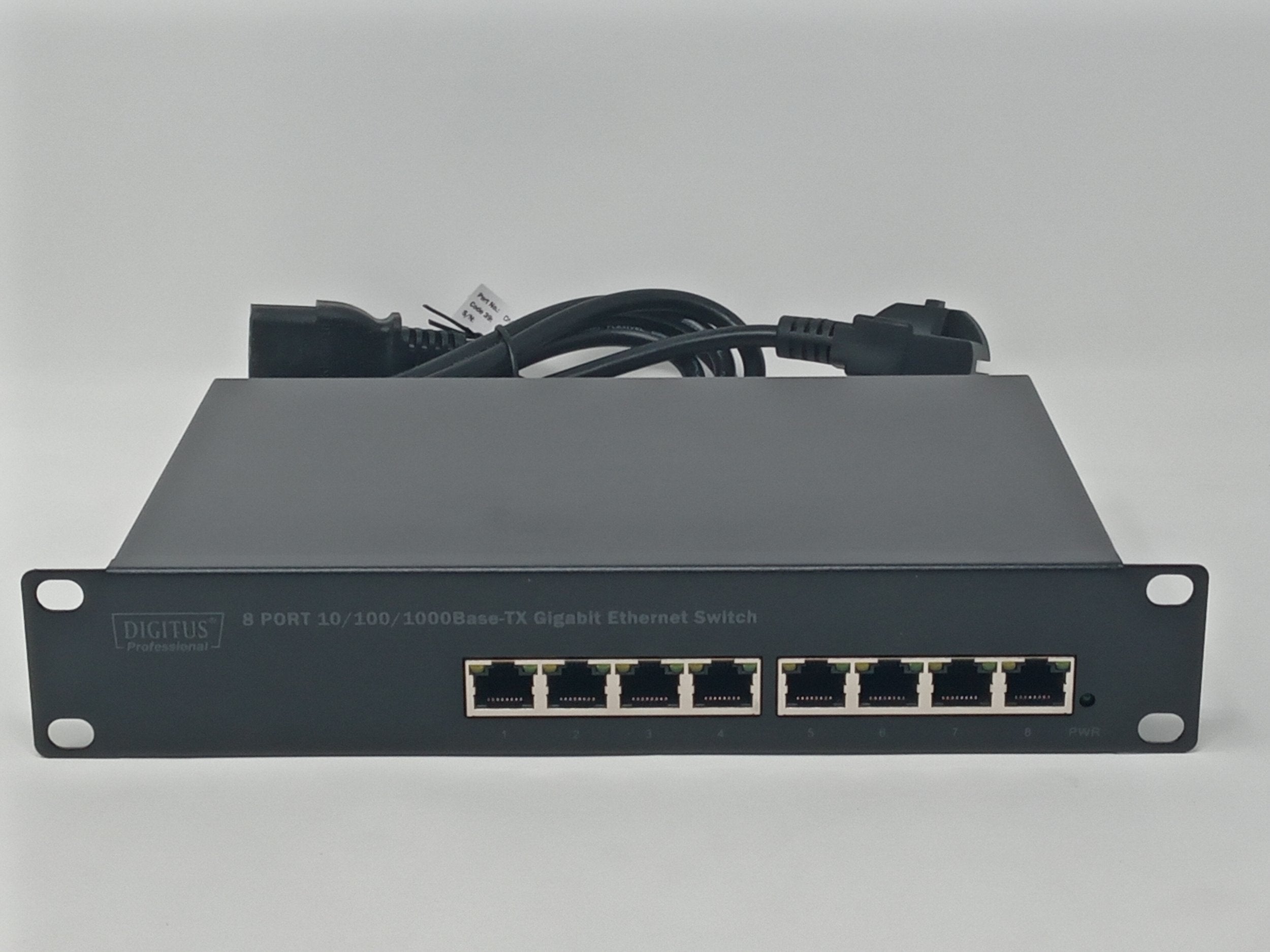 (G1) DIGITUS Gigabit Ethernet Netzwerk-Switch - 10 Zoll - 8 Ports