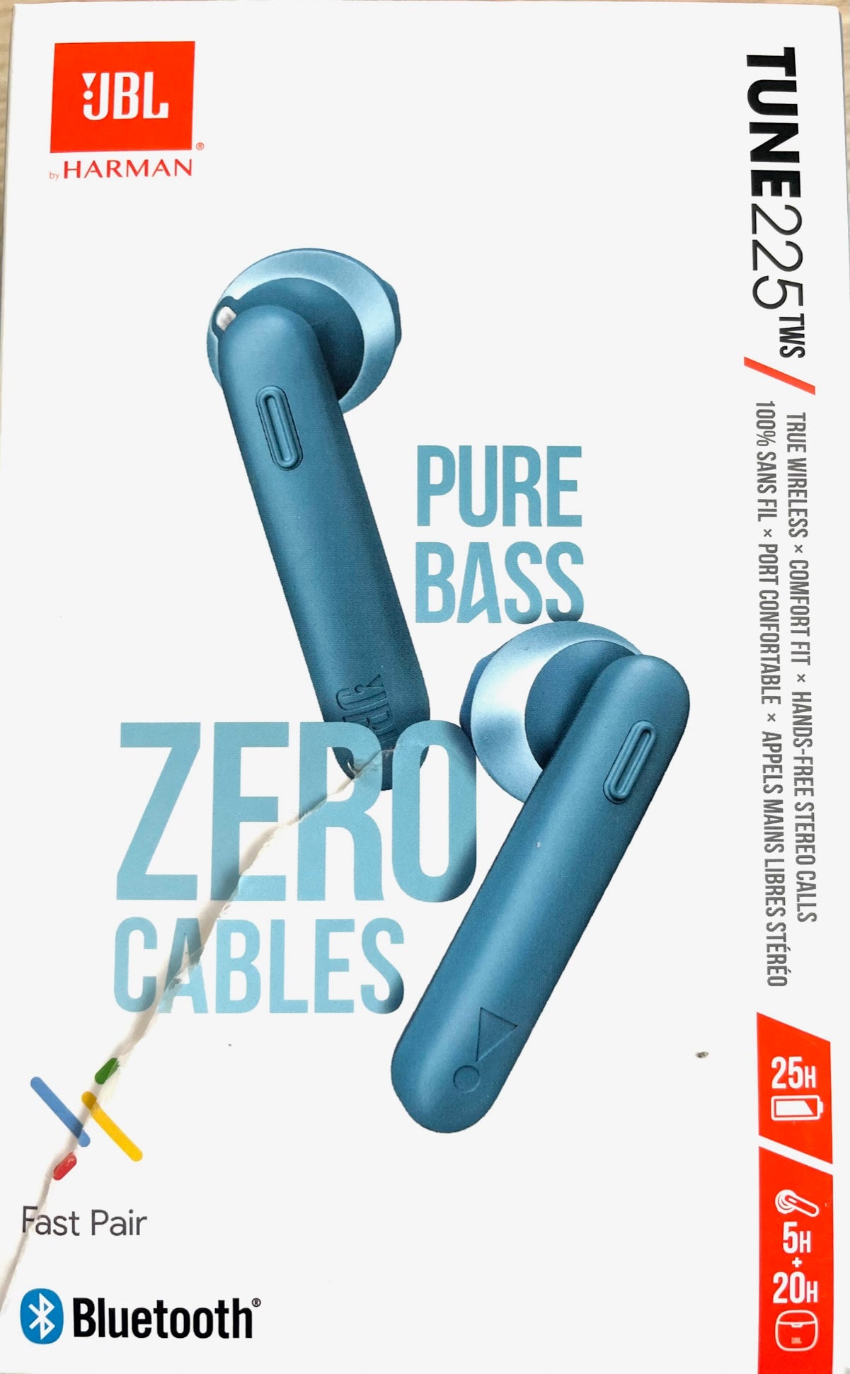 (C1) JBL Tune 225 TWS Lifestyle Bluetooth Kopfhörer blau