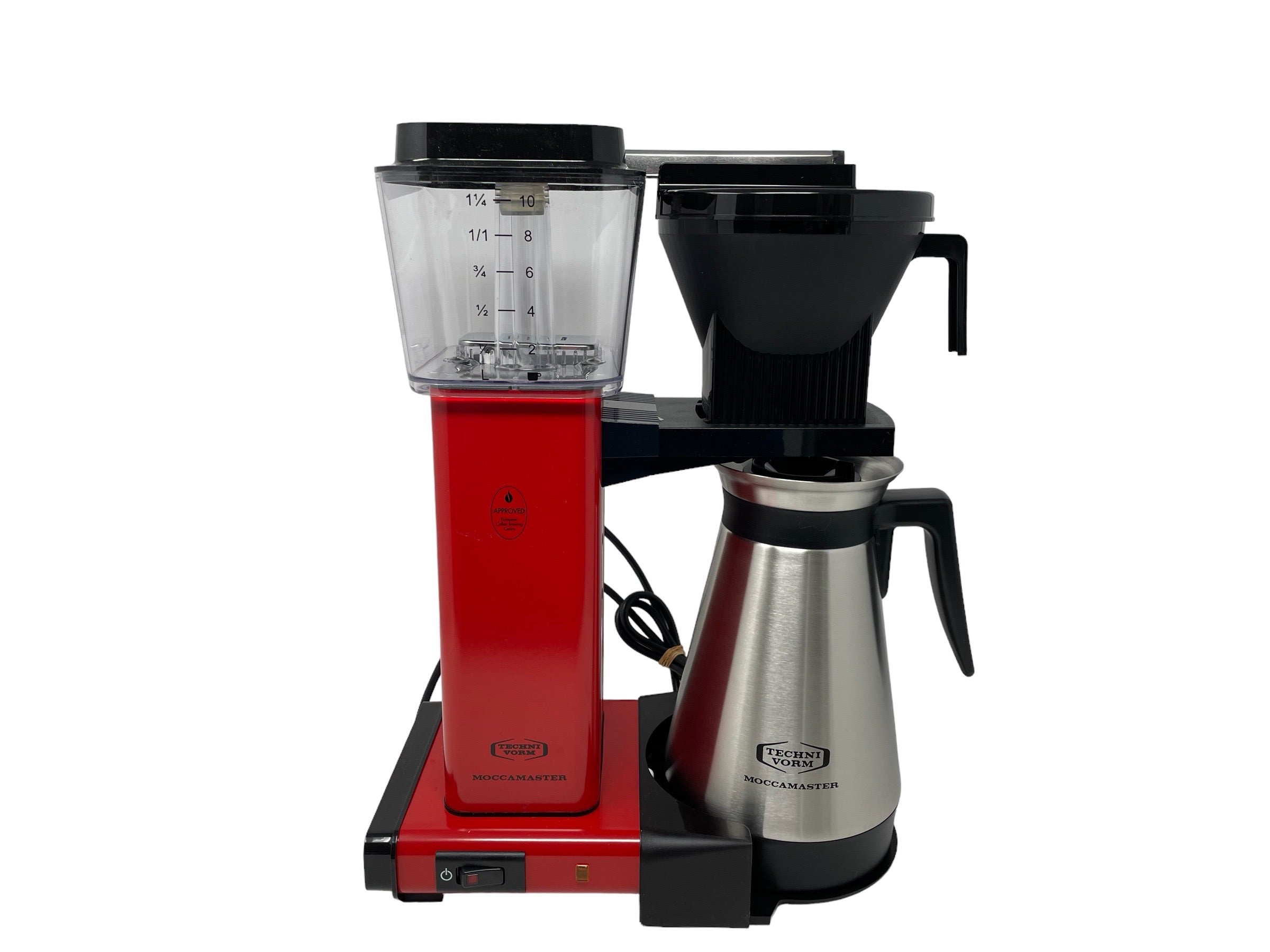(B1) Tchibo Moccamaster KBGT Termo, termo para cafetera, cafetera de filtro, rojo, 1,25 litros