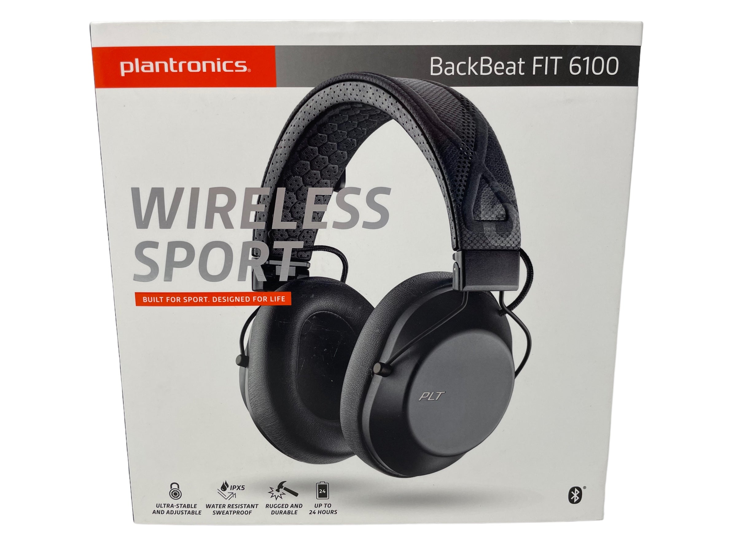 (B1) Plantronics BACKBEAT FIT 6100 Bluetooth Sport-Headset/Kopfhörer, On-Ear, IPX5