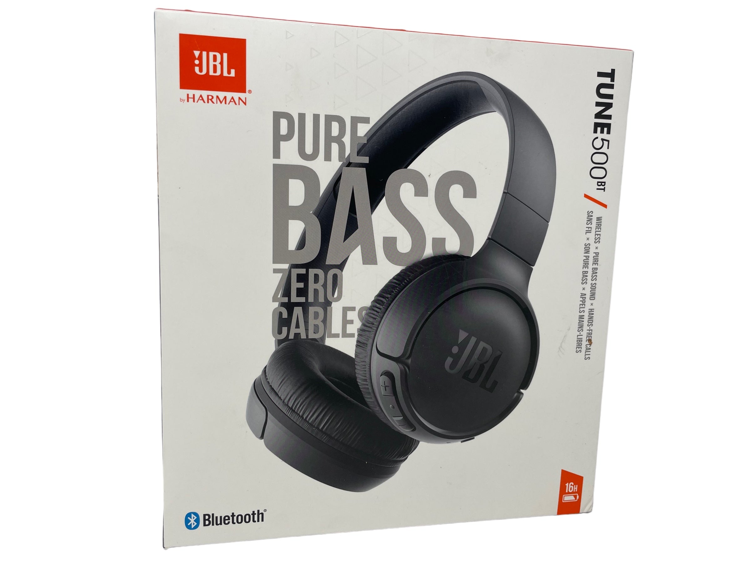 (C) JBL Tune500BT On-Ear Bluetooth-Kopfhörer in Schwarz Faltbar