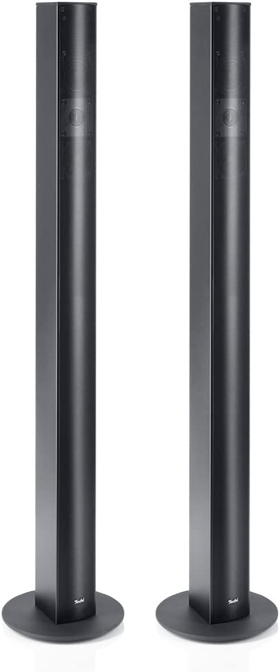 (B1) Teufel Heimkino Paar Säulen-Lautsprecher Speaker CL 302 FR - Aluminium schwarz
