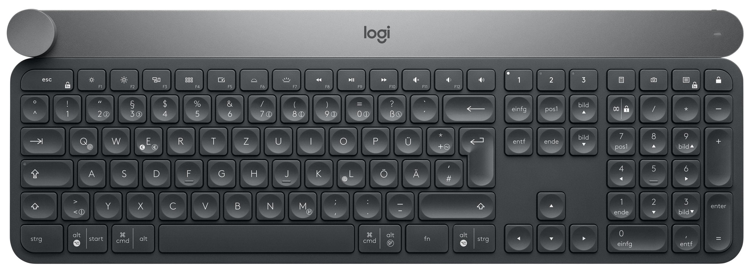 (G3) Logitech Craft Kabellose Tastatur, Bluetooth & 2.4 GHz Wireless Verbindung