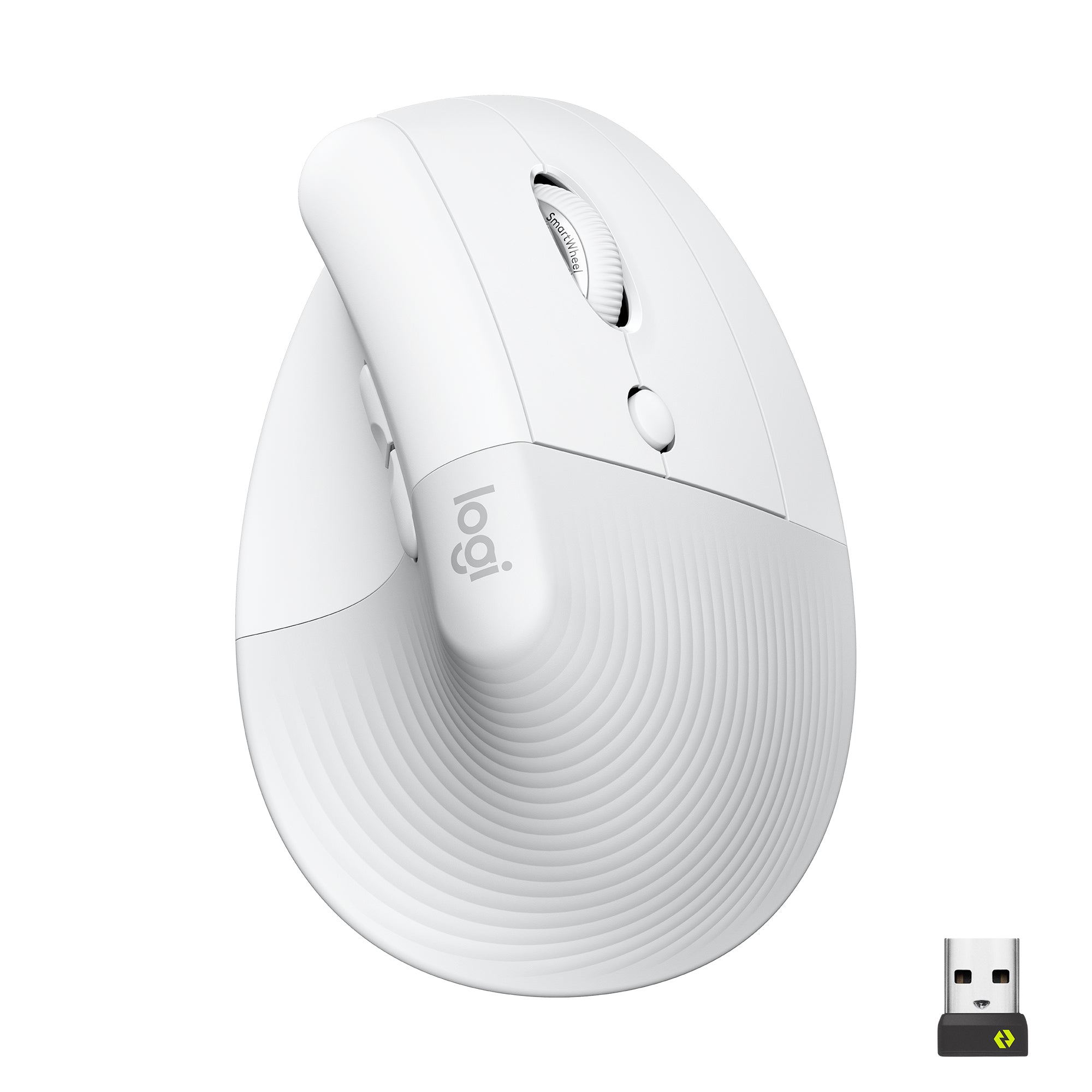 (G1) Logitech Lift Vertikale Ergonomische Maus, Kabellos, Bluetooth oder Logi Bolt USB-Empfänger