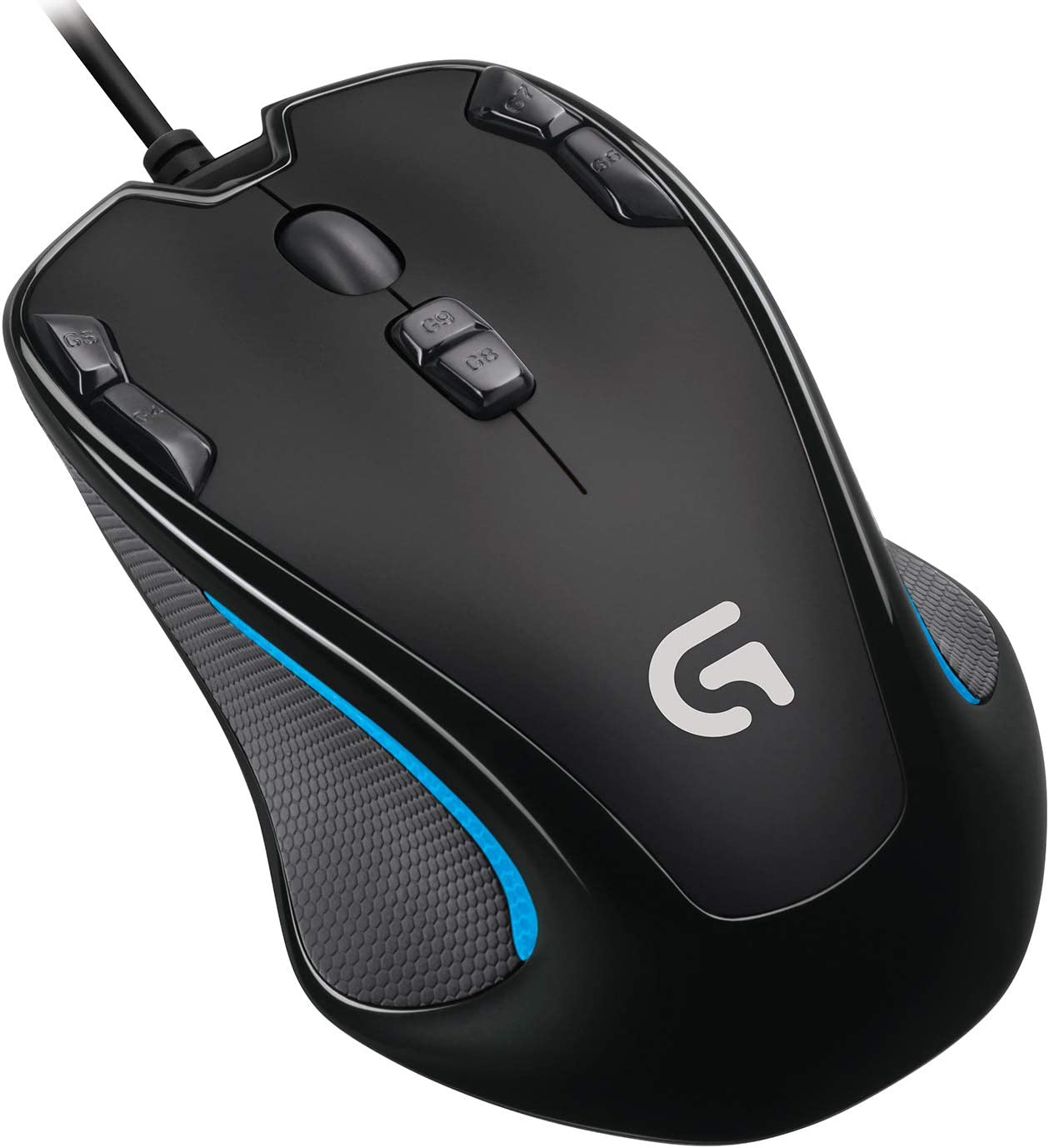 (G1) Logitech G300s Gaming-Maus mit 2,5K DPI Sensor, USB-Anschluss, RGB